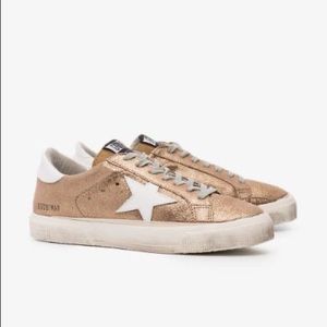 Golden Goose ‘May’ sneakers (Gold Crack & White Star)